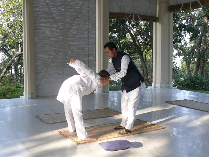 Индивидуальный урок йоги - Индия 2008