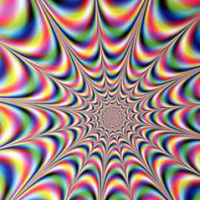 Фрактальная иллюзия - Возникает иллюзия, что рисунок пульсирует - Как матрица обманывает наше сознание №2