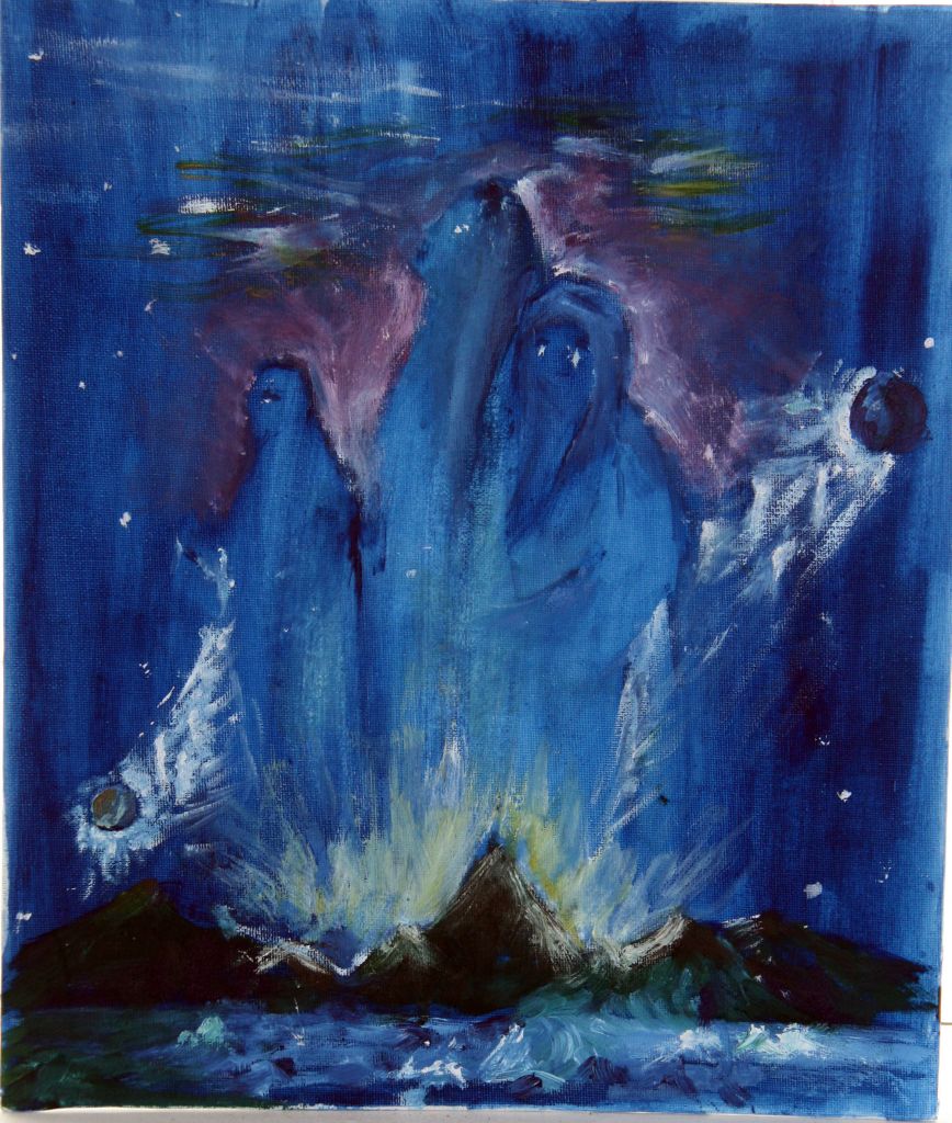 эта творческая работа создана самым юным участником семинара - Семинар Ломаева В.Ф. «Медитативное творчество» масляные краски 12 декабря 2009г.
