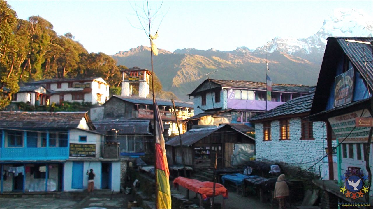 Утро в деревне... - Непал 2009г., Лужков Юрий
