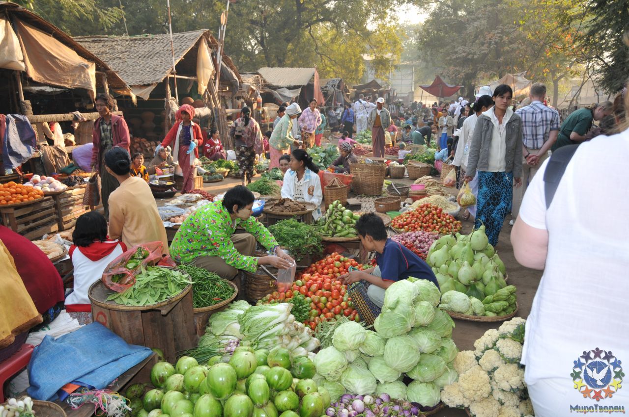 Рынок в Багане - Бирма 2010, Черкашин Сергей, часть 3
