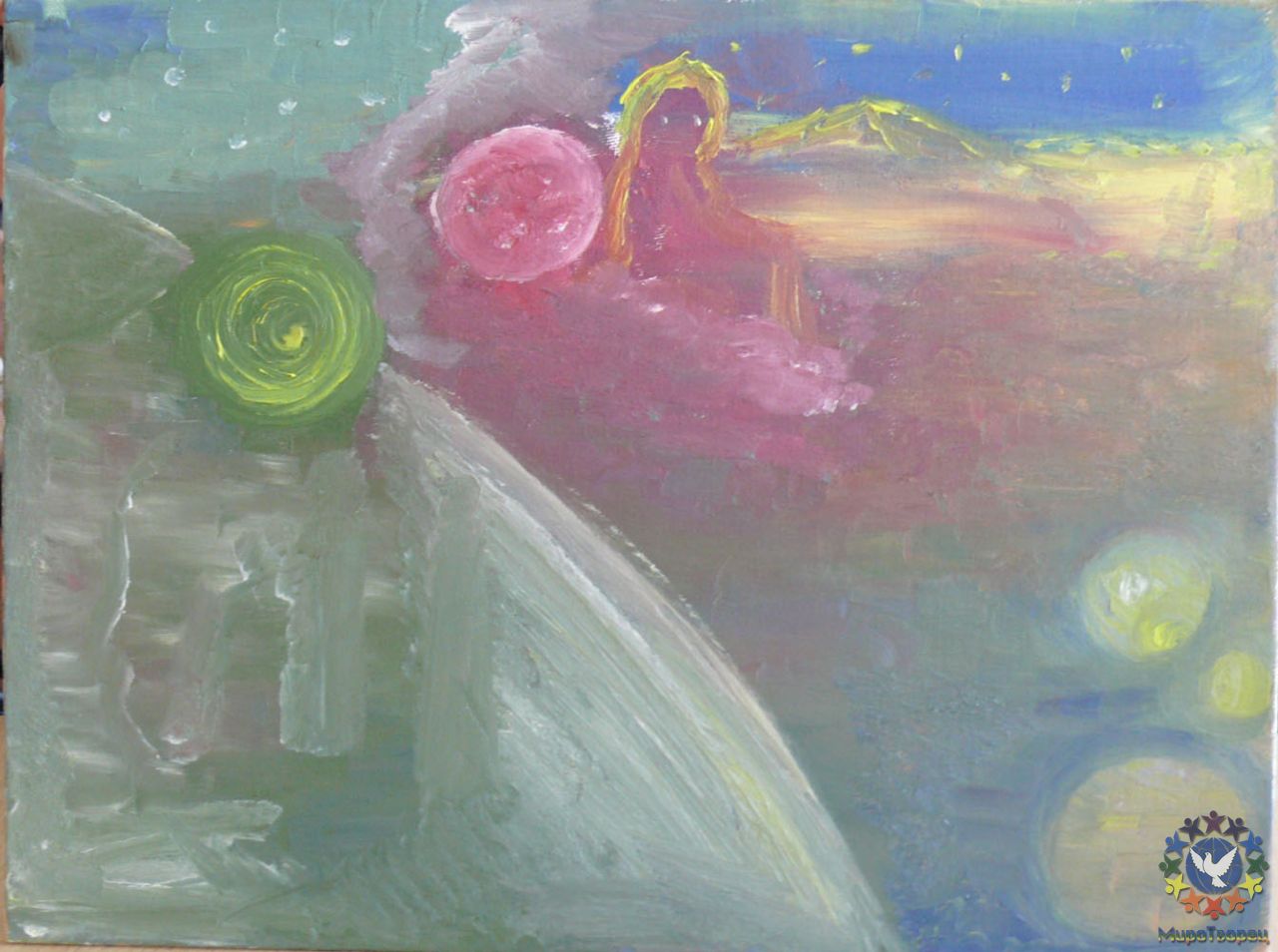 Семинар Ломаева В.Ф.«Медитативное творчество» масляные краски 10 апреля 2010г.