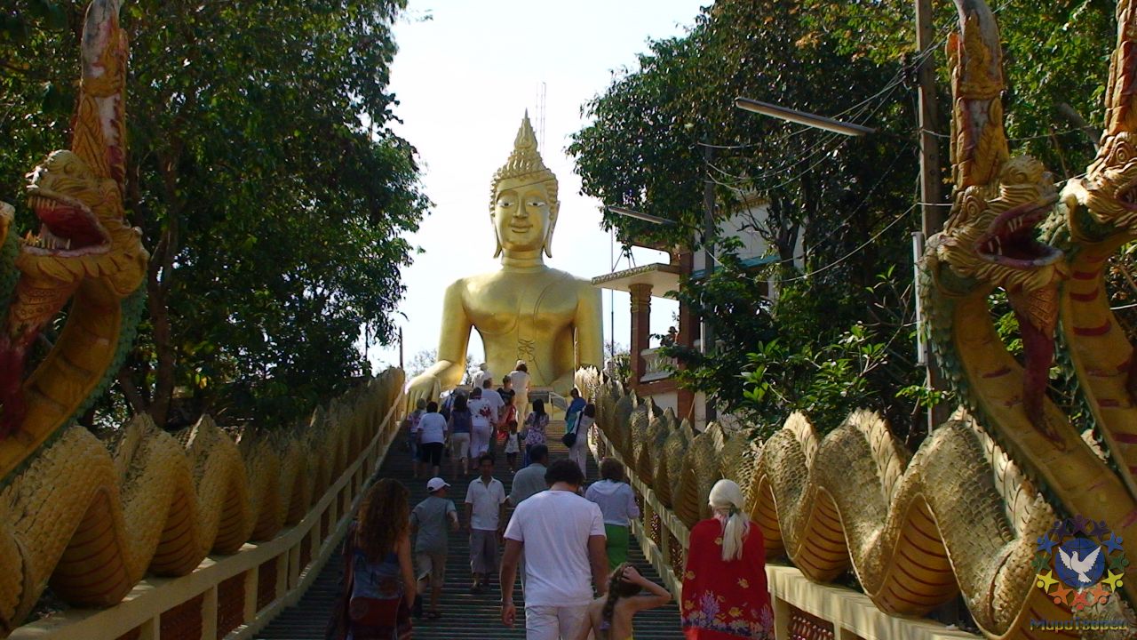 Паттайя. Лестница в храм большого Будды - Тайланд 2010 отдых МироТворцев, часть 3