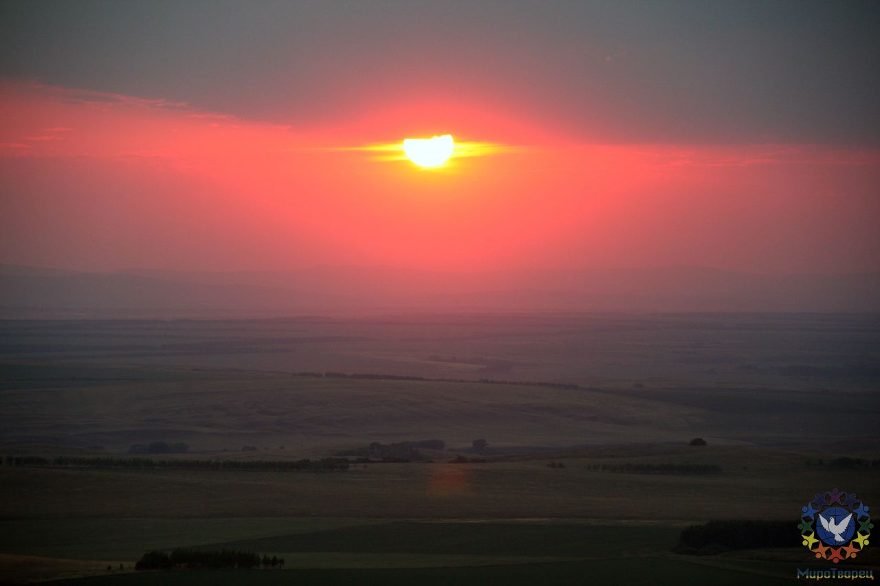 Закат на горе Чека - Аркаим. Июнь 2010г. - Природа - часть VII