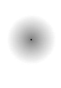 Если долго смотреть в центр картинки на черную точку, серое пятно вокруг нее исчезнет. Вот бы все пятна (особенно на одежде) исчезали точно так же - Обман зрения