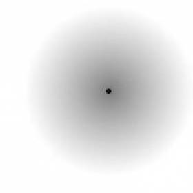 Если долго смотреть в центр картинки на черную точку, серое пятно вокруг нее исчезнет. Вот бы все пятна (особенно на одежде) исчезали точно так же - Обман зрения