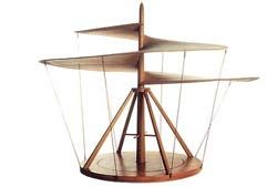 Воздушный винт. Современные ученые считают, что это устройство никогда не оторвалось бы от земли, однако «вертолет» Да Винчи – до сих пор одно из самых знаменитых изобретений. Аппарат должен был управляться командой из 4 человек, и скорее всего был навеян игрушечной ветряной мельницей, популярной во времена Леонардо. - 10 знаменитых изобретений Да Винчи
