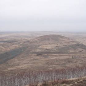Вид с горы Любви на гору Шаманка. - Аркаим, ноябрь 2010, Дмитрий Аникин