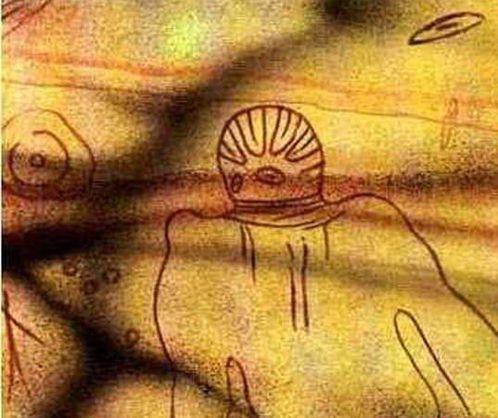 VIII - IV век до н.э. Наскальный рисунок НЛО. - НЛО в древности (подтверждения и находки)