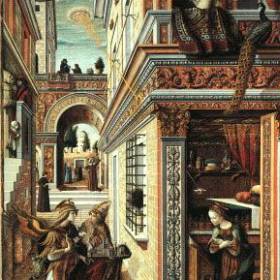 The AnnounciationThe Announciation - Картина Carlo Crivelli (1486г.), выставлена в Национальной Галерее в Лондоне - НЛО в древности (подтверждения и находки)