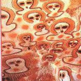 Наскальный рисунок из Австралии XII - IV век до н.э - НЛО в древности (подтверждения и находки)