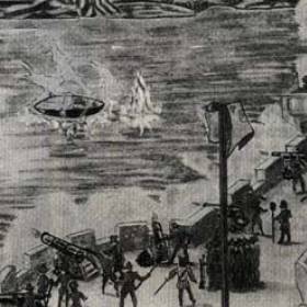 Гравюра 1608 года - НЛО в древности (подтверждения и находки)
