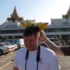 Очень похоже на корону павлина - символ неисчерпаемого солнечного источника. - Мьянма 2011 (виды, природа, лица) II часть