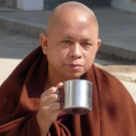 монах в мужском монастыре - Мьянма 2011 (виды, природа, лица) II часть