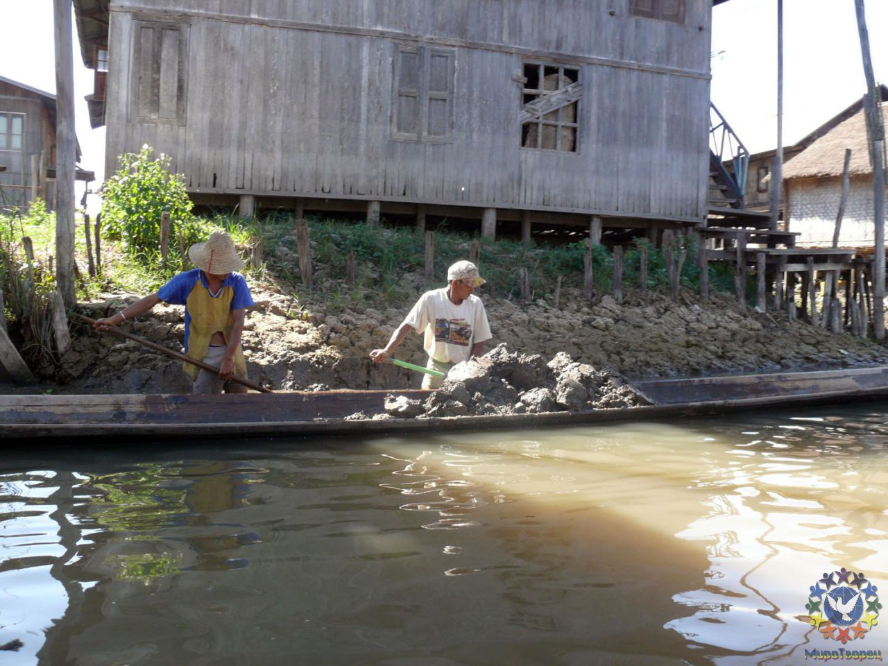 вся работа на озере связана так или иначе с водой - Мьянма 2011 (виды, природа, лица) II часть