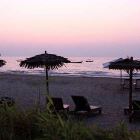 побережье Нгапали - Рай на Земле, чистая природная абсолютная энергетика! таким видом нас встретил океан, приехали в отель уже под вечер - Мьянма 2011 (виды, природа, лица) II часть