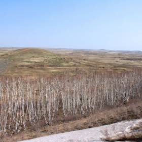 Вид на Шаманку с г.Любви - Аркаим, 28-30 апреля 2011г.