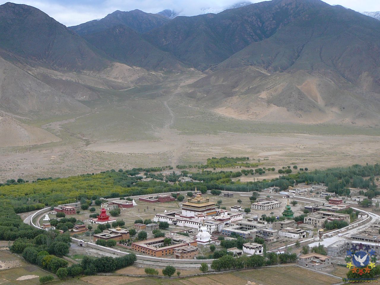 Вид на мандалу монастыря Самье. - Тибет 2006. Фотовоспоминание 5 лет спустя.