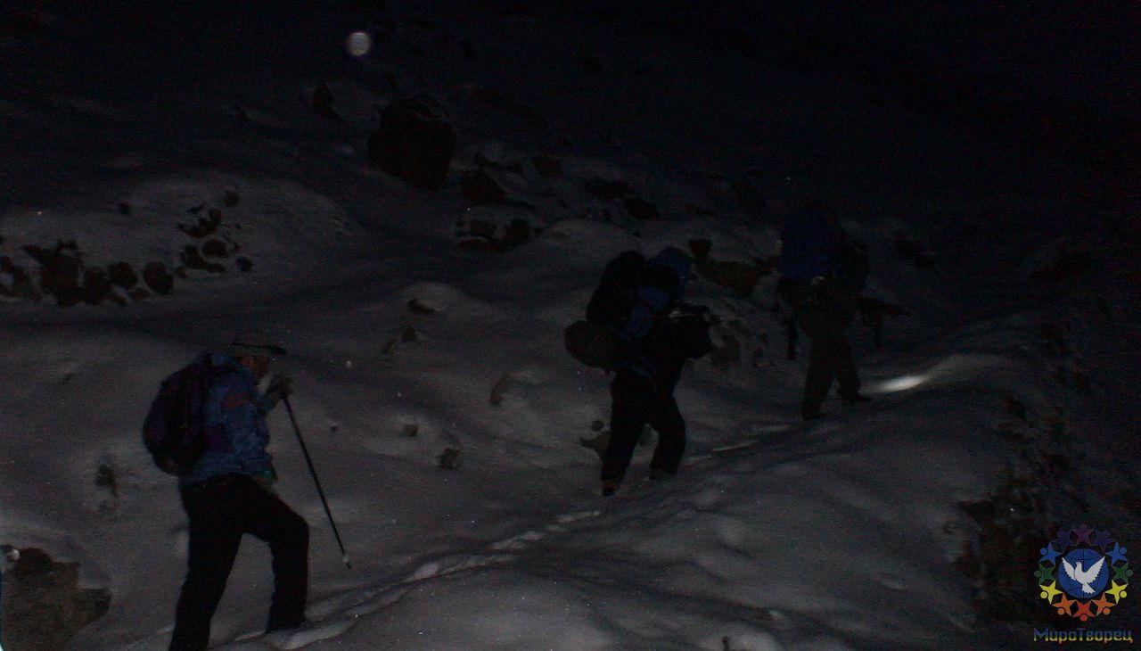 На перевал выходим в 4 утра. - Крестьянинов Владимир, группа «Радуга», Непал Аннапурна
