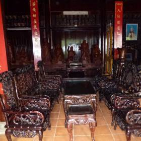 Зал для встреч монахов и гостей монастыря. - Мьянма, Вьетнам. Декабрь 2011-январь 2012.