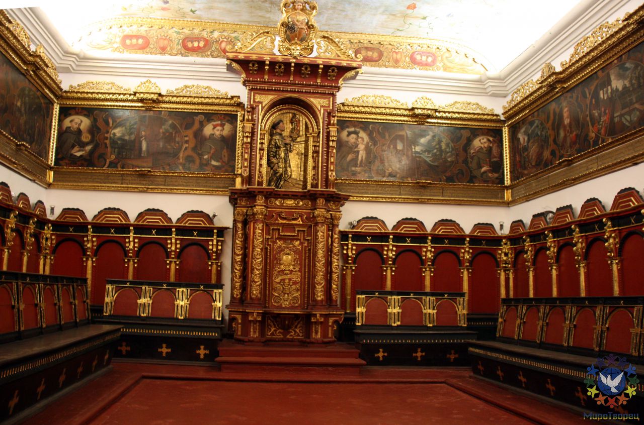 Зал, где инквизиция выносила свои смертные приговоры. - Перу, февраль 2012, г.Лима