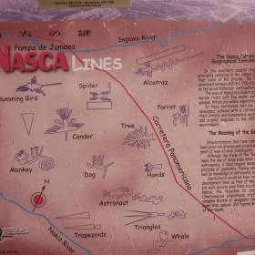 Карта облета - Перу, февраль 2012, геоглифы Наска