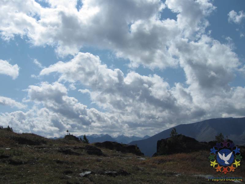 По дороге с облаками :-) - Алтай: Озеро Большое Яровое, гора Белуха