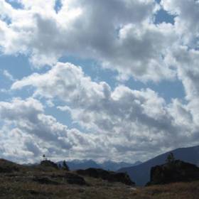 По дороге с облаками :-) - Алтай: Озеро Большое Яровое, гора Белуха