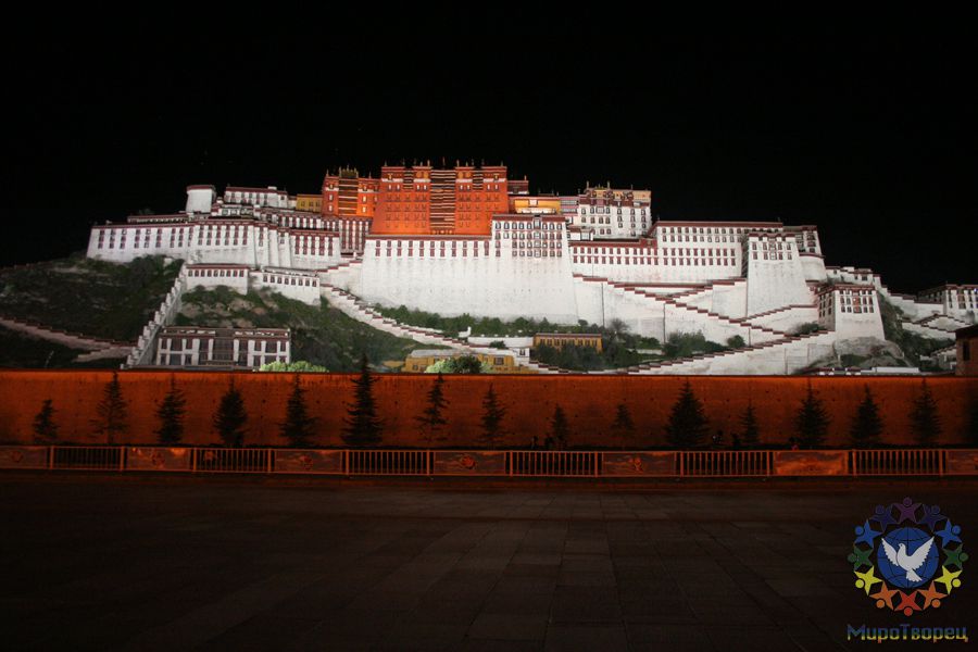 Дворец Потала вечером... - Тибет 2012, ГАРЧ