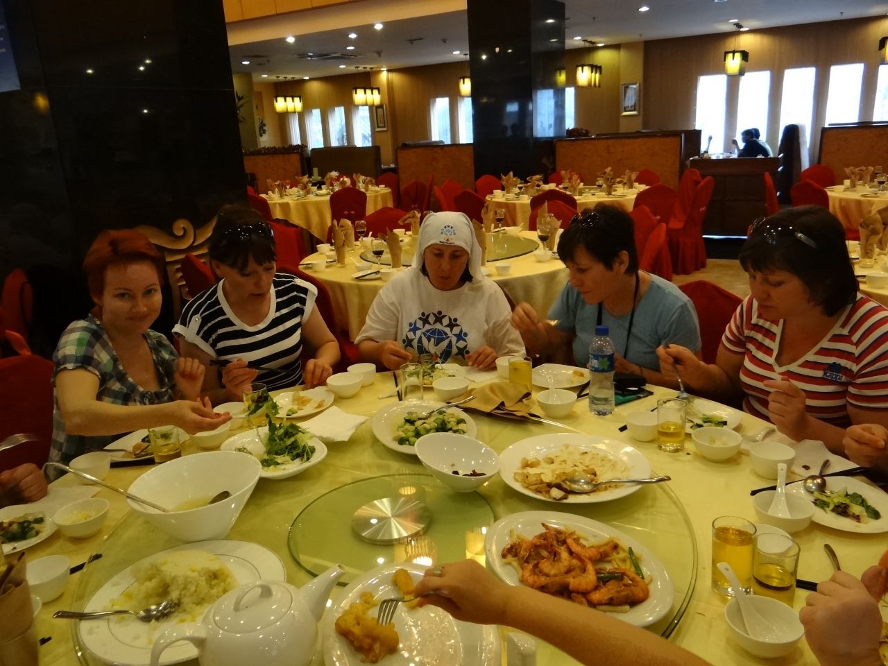 Ужин в китайском ресторане. - Китай. Май-июнь 2013. Часть 1, Пекин.