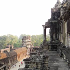 Вид со второго яруса. - Камбоджа, Лаос. Февраль 2014. Часть 2. Ангкор.