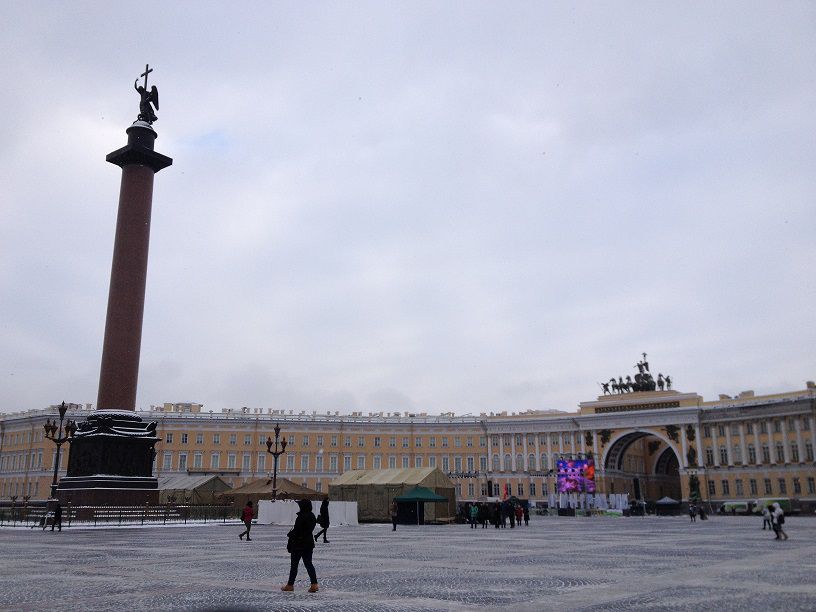Дворцовая площадь - Работа в Санкт-Петербурге 27 января 2015 года