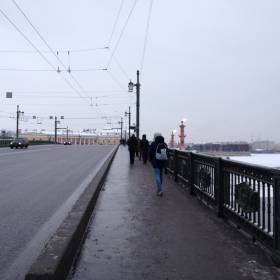 Дворцовый мост - Работа в Санкт-Петербурге 27 января 2015 года