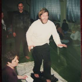 Первые стёкла, семинар 2001г. - Прыжки на стёклах без мистики