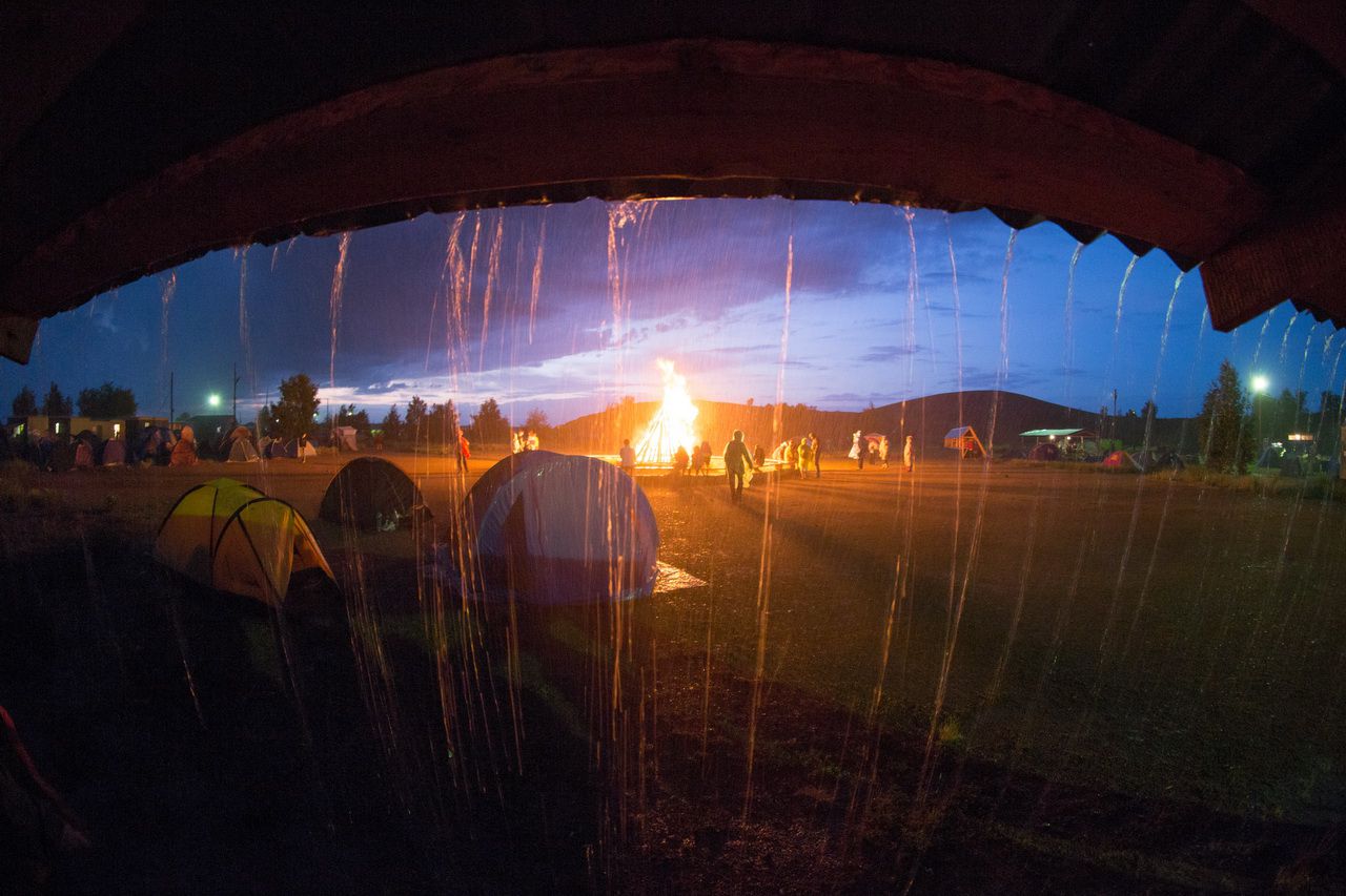 Ну и какой вечер без дождя?!  - Фоторепортаж поездки МироТворцев в Аркаим 25-27 июня 2015