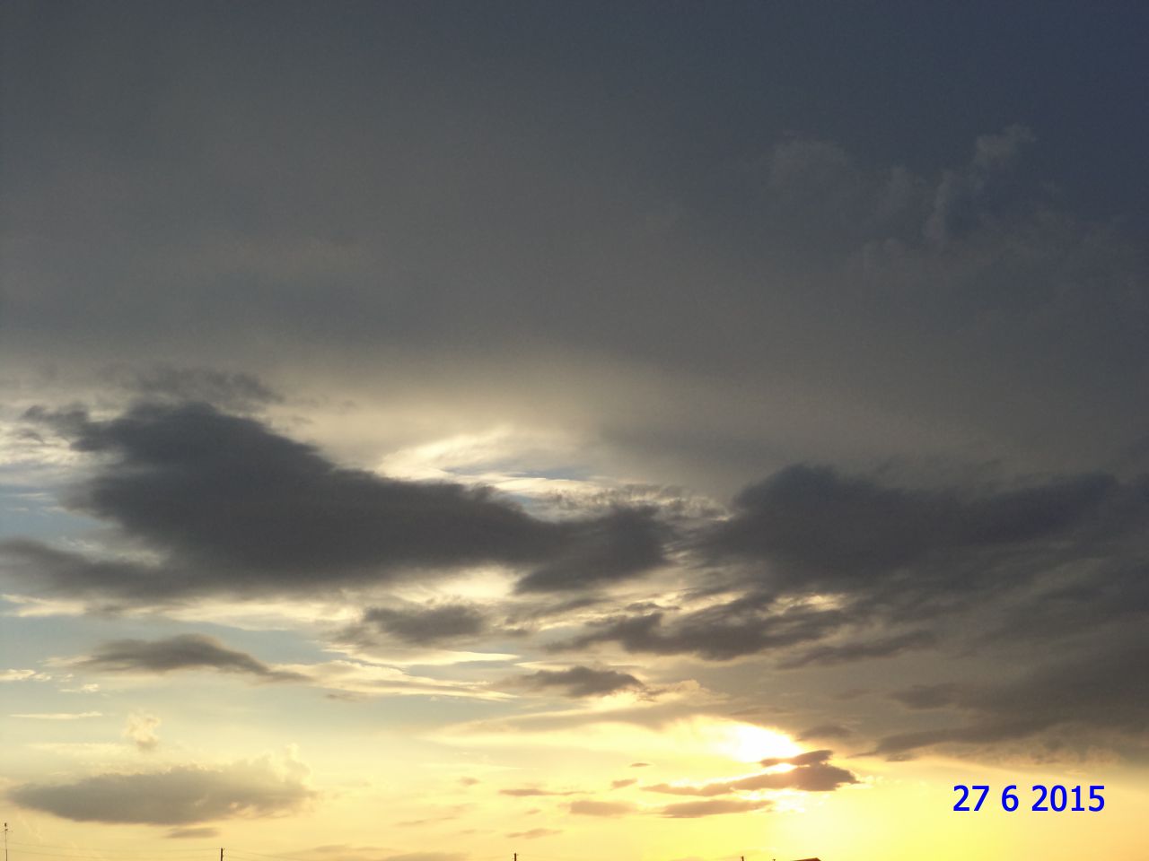 Закат - Аркаим. Июнь 2015. Такое небо