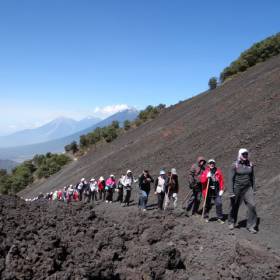 След в след - Гватемала 2016. г.Антигуа. Вулкан Пакайя.