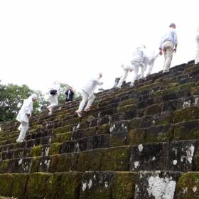 Поднимаемся на главную площадь Киригуа. - Гватемала 2016. Киригуа.