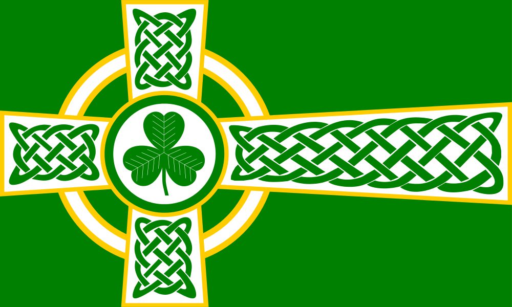 Кельтский солнечный крест и тройной клевер - Солнечный год