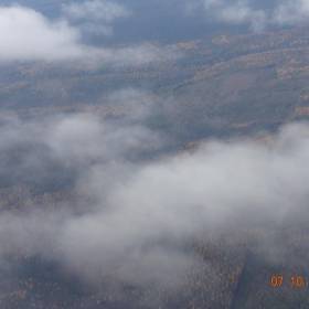 41 Чтобы вырваться из туманного плена, вертолету пришлось подняться на высоту 1100 м - Поездка группы Вестники на Маньпупунер 07.10.2016 года