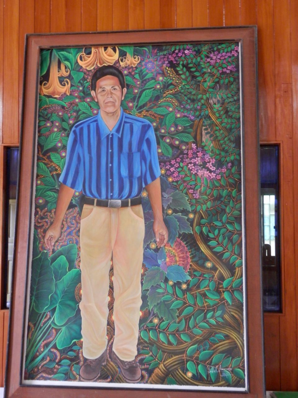 автопортрет в музее школы Пабло Амаринго - Вновь Айяуаска