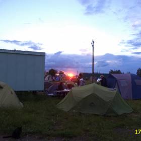 Закат в лагере - Аркаим. Июнь 2017