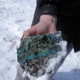 А это один из минералов добываемый на Конжаковском камне.  - Серебрянский камень 6-9 мая 2017 года.