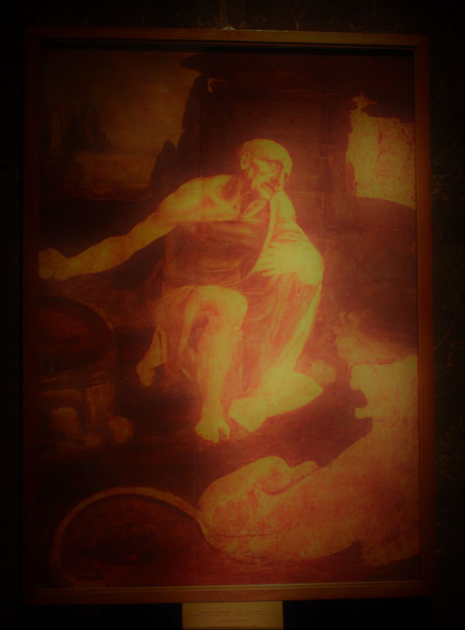 Незаконченная картина «Святой Иероним» ,  Леонардо да Винчи. - Ватикан