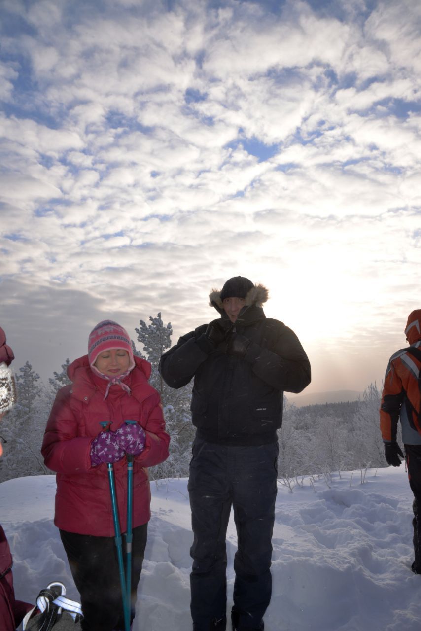 Температура воздуха снизилась еще на 2 градуса. - 3 Февраля 2019. Группа Вестники. Гора Синяя (под Кушвой).