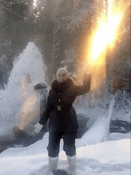 Огненный меч Валькирии. - 5 декабря 2019 года группа Вестники. Родниковый гейзер под Соликамском.