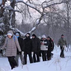 Поездка группы «Вестники» на Зюраткульский геоглиф 09 февраля 2020 года.
