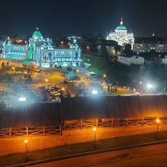 Вид с обзорной площадки Кремля - Третья столица России.