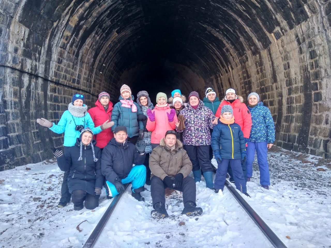 У тоннеля под аркой  - Поездка на зимний Байкал 5-13 февраля 2021 год.
