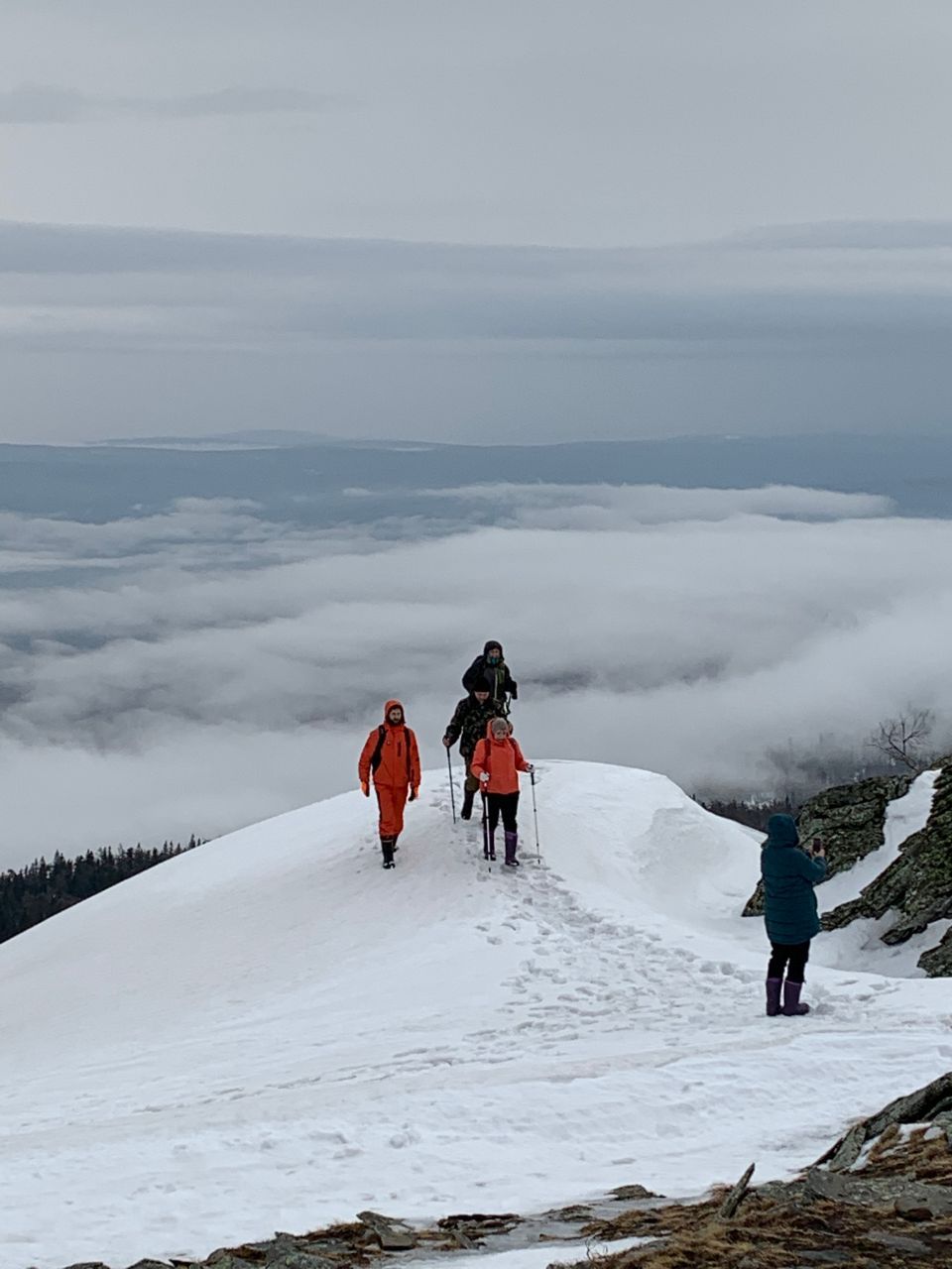 И снова по снежку... - Поездка группа «Вестники» на хребет Уреньга 2 и 3 апреля 2022.